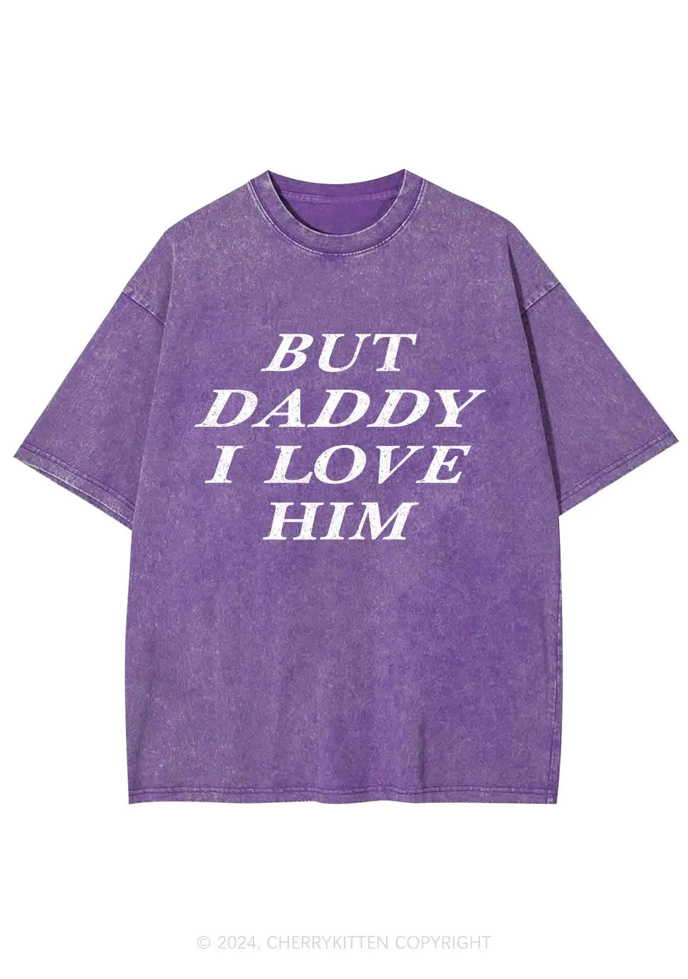 But Daddy I Love Him Y2K Washed Tee Cherrykitten