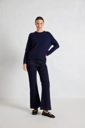 Kilani Sweater in Officer Navy