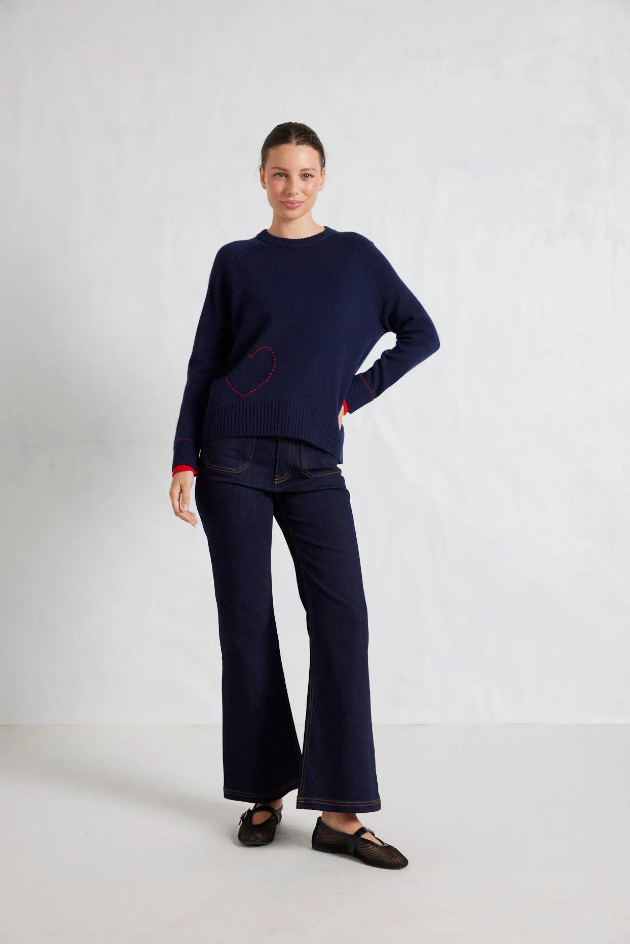 Kilani Sweater in Officer Navy
