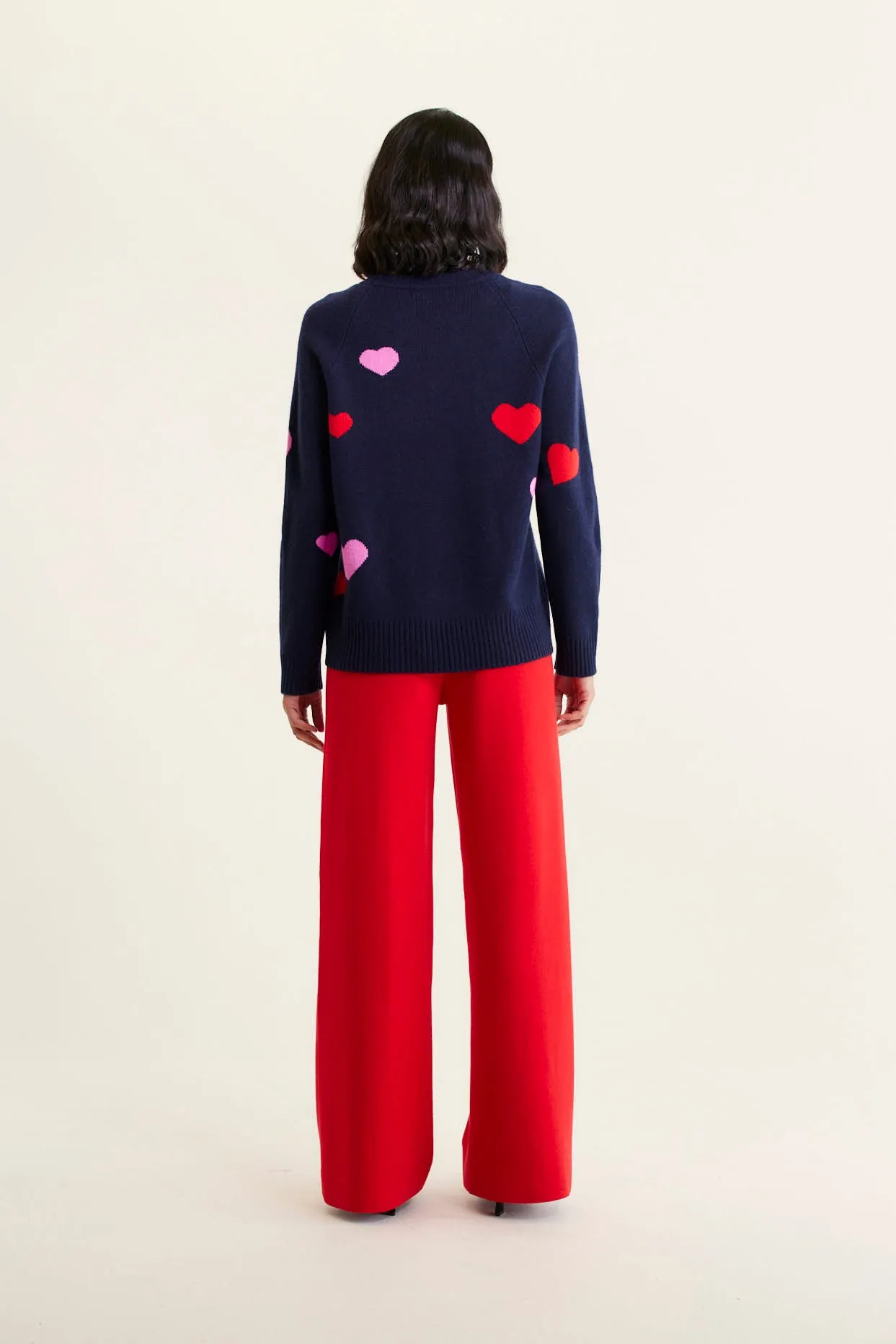 Maddison Merino Cashmere Sweater In Officer Navy