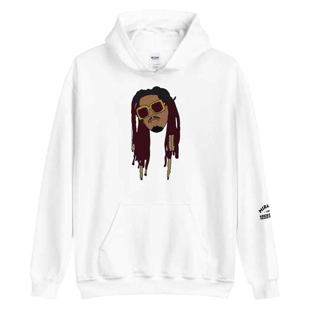 Miracles Across 125th Street Murda Count Harlem Face Hooded Sweatshirt