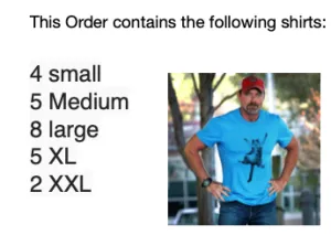 Shirts for Alicia