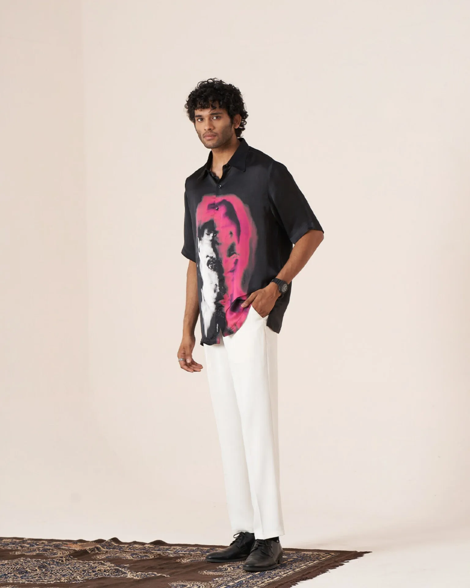 Urban Mirage Pure Bemberg Satin Short Sleeve Shirt