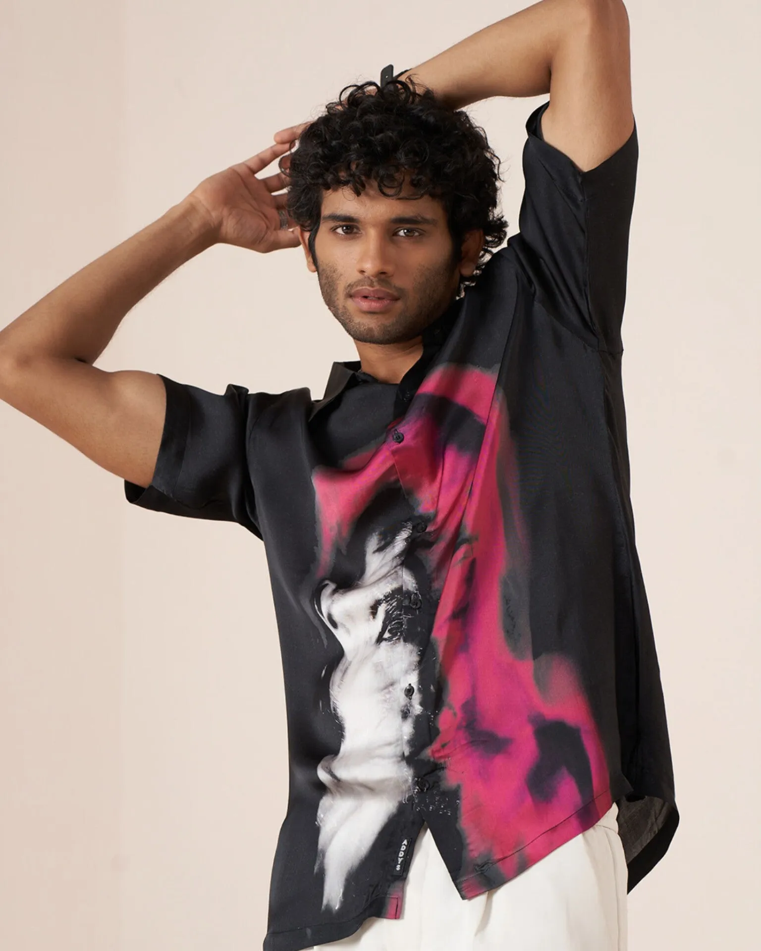 Urban Mirage Pure Bemberg Satin Short Sleeve Shirt