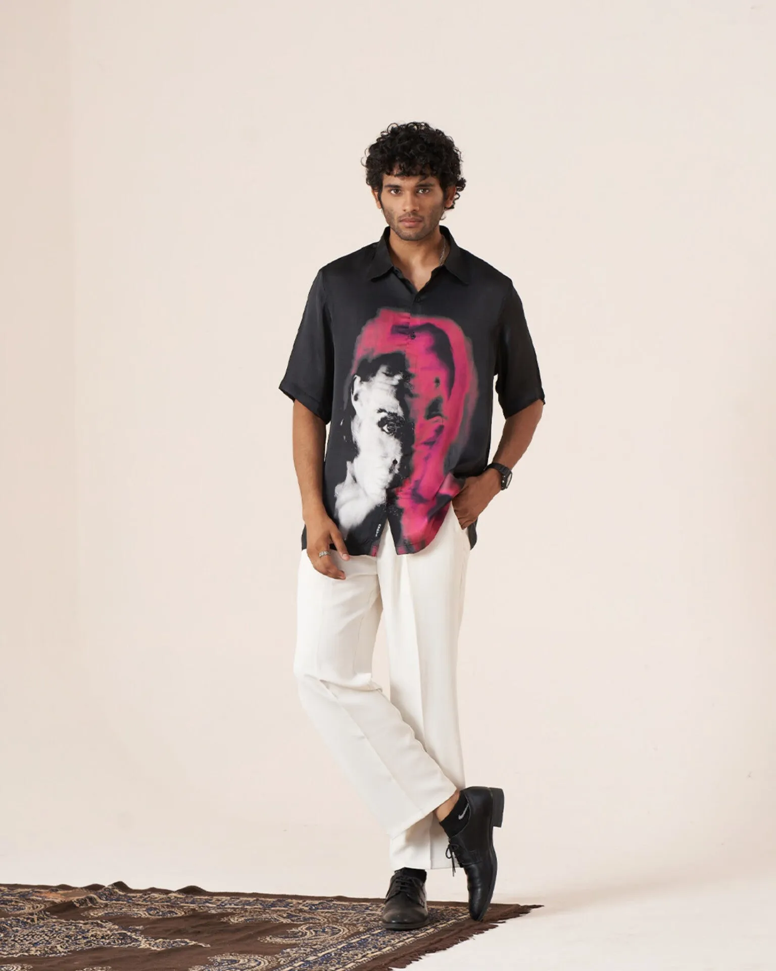 Urban Mirage Pure Bemberg Satin Short Sleeve Shirt