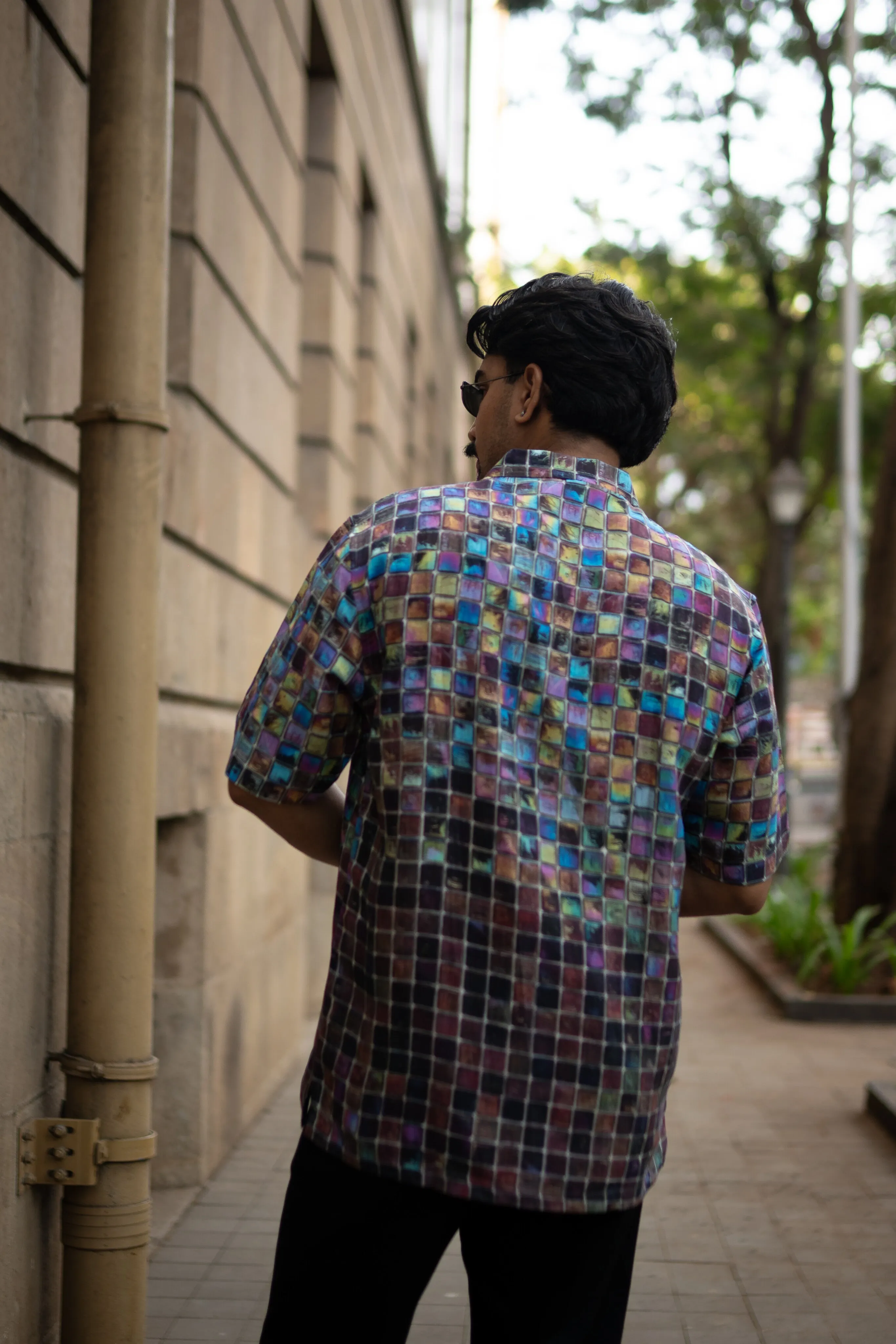 Urban Spectrum Pure Satin Linen Short Sleeve Shirt