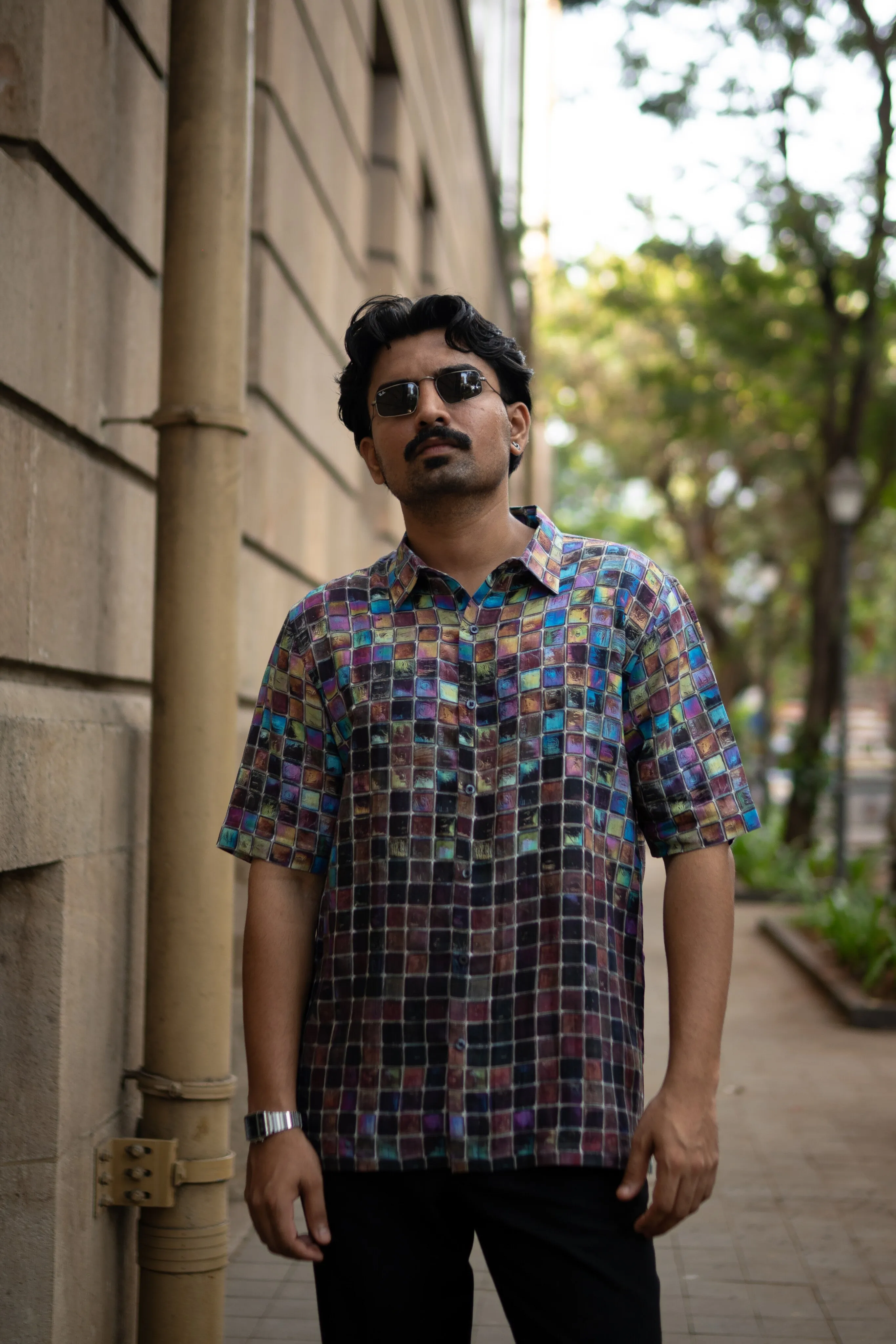 Urban Spectrum Pure Satin Linen Short Sleeve Shirt